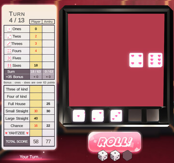 yahtzee girl Screenshot