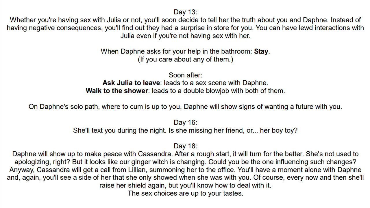 My Pleasure - Season 3: Advanced Walkthrough Featured Screenshot #1