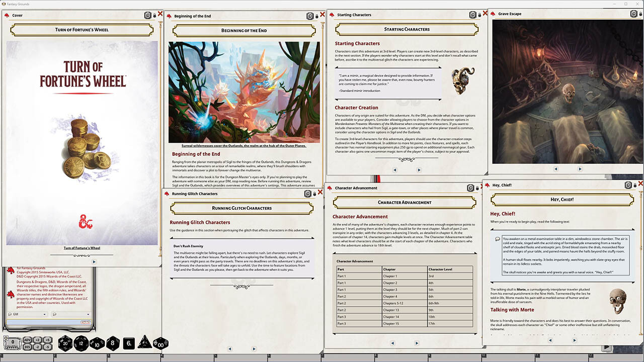 Fantasy Grounds - D&D Planescape: Adventures in the Multiverse Featured Screenshot #1
