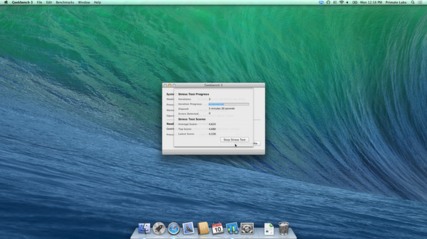 Screenshot z Geekbench 3