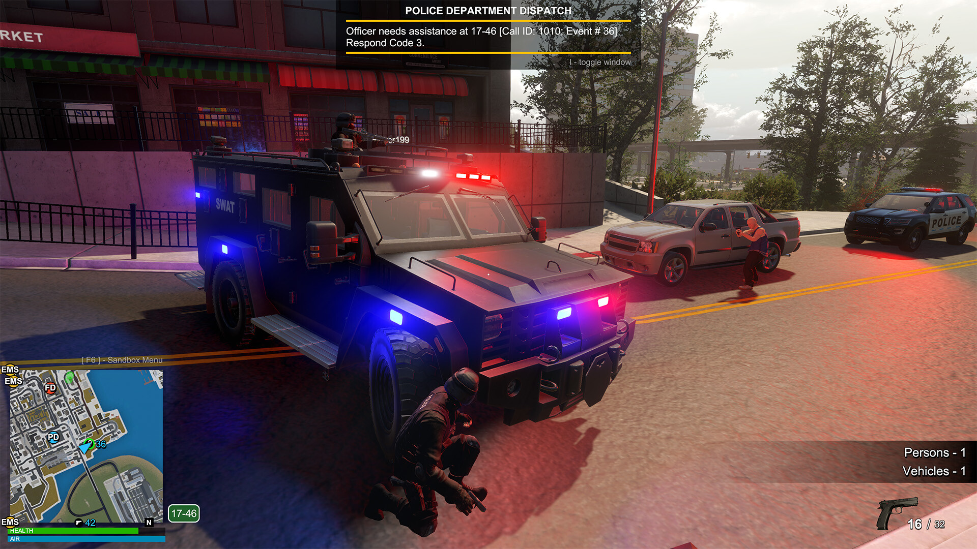 Flashing Lights: Beast Swat Truck DLC Featured Screenshot #1