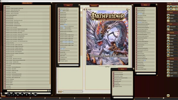 Fantasy Grounds - Pathfinder RPG - Pathfinder Companion: Monster Hunter's Handbook