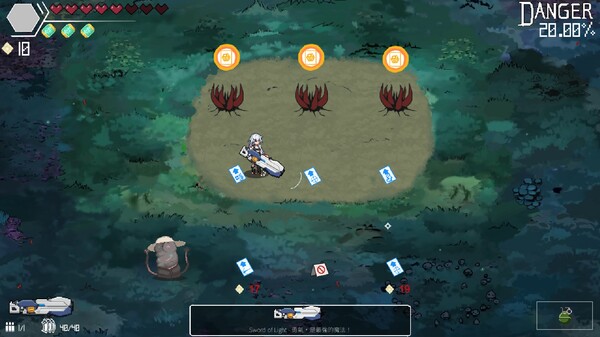 Screenshot of Endless Forest Dream gameplay showing in-action mechanics