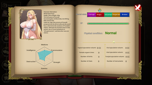 Screenshot z Fallen Elf Freya