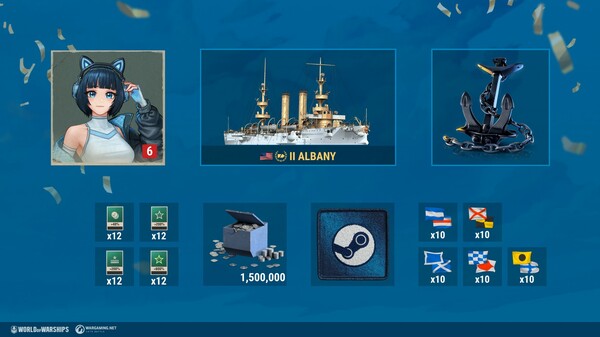 World of Warships — Steam-chan Starter Pack