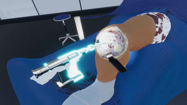 VR TKA Surgery Simulator video 2