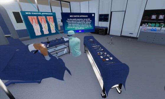 VR TKA Surgery Simulator.