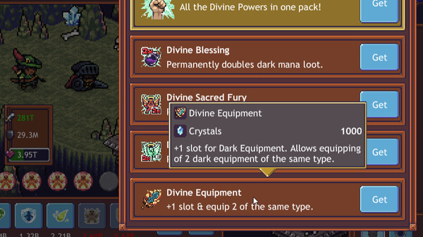 Cave Heroes - Divine Equipment screenshot 1
