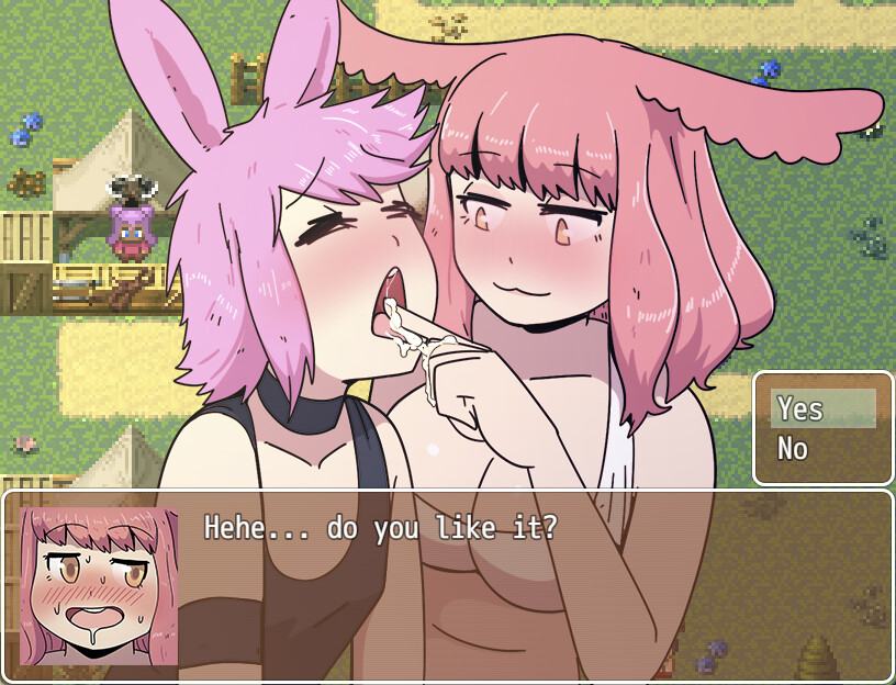 Скриншот игры Naughty Tales of Rabbits - A Cuckold RPG - 8