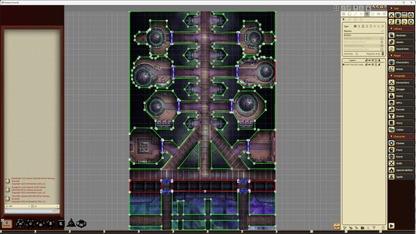 Fantasy Grounds - Starfinder RPG - Starfinder Flip-Mat - Drift Crisis