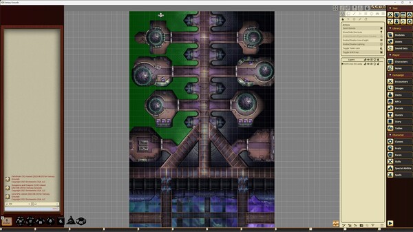 Fantasy Grounds - Starfinder RPG - Starfinder Flip-Mat - Drift Crisis