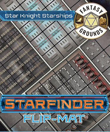 Fantasy Grounds - Starfinder RPG - Starfinder Flip-Mat - Star Knight Starships