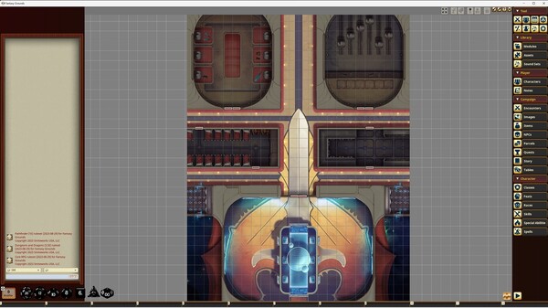 Fantasy Grounds - Starfinder RPG - Starfinder Flip-Mat - Star Knight Starships