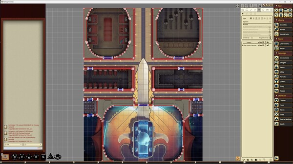 Fantasy Grounds - Starfinder RPG - Starfinder Flip-Mat - Star Knight Starships
