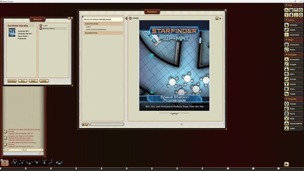 Fantasy Grounds - Starfinder RPG - Starfinder Flip-Mat - Space Station Promenade