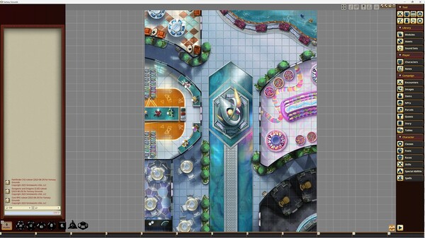 Fantasy Grounds - Starfinder RPG - Starfinder Flip-Mat - Space Station Promenade