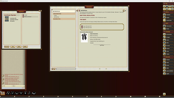 Fantasy Grounds - Starfinder RPG - Starfinder Flip-Mat - Metropolis
