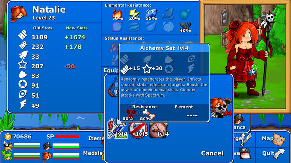 Screenshot z Epic Battle Fantasy 4