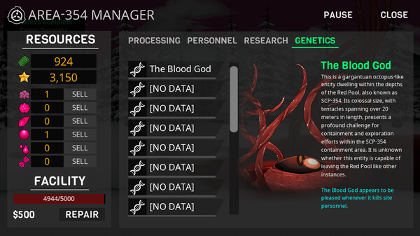 Screenshot z SCP: Bloodwater
