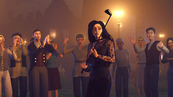 Screenshot of Club House on Haunted Hill gameplay showing in-action mechanics