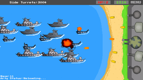 Screenshot 4 of Coastal Defense - final gameplay screenshot