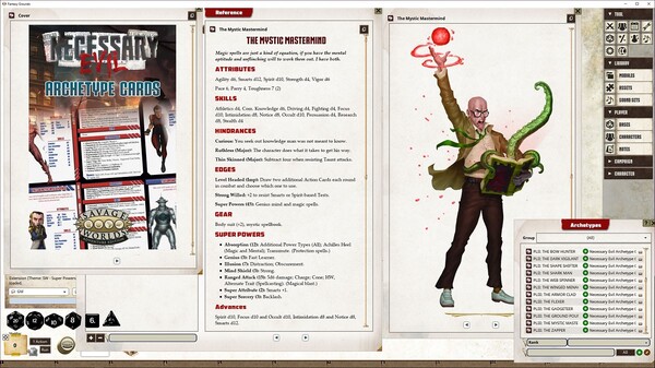 Fantasy Grounds - Necessary Evil Archetype Cards