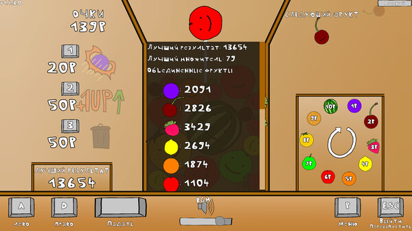 Screenshot z Watermelon Game