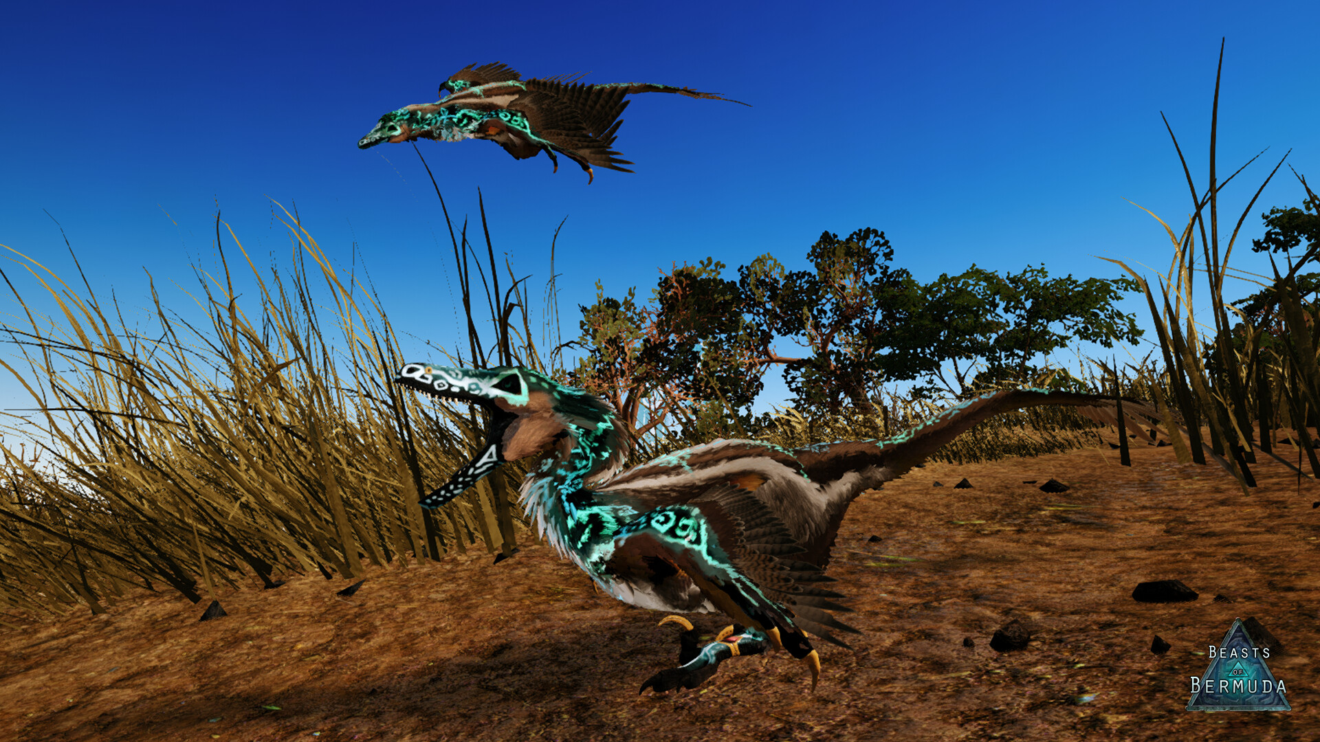 Beasts of Bermuda - Velociraptor Supporter Warpaint Featured Screenshot #1