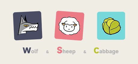 Wolf Sheep Cabbage banner