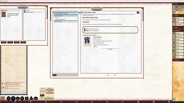 Fantasy Grounds - Pathfinder RPG - Pathfinder Flip-Mat Classics - Urban Tavern