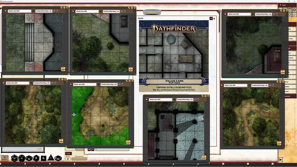 Fantasy Grounds - Pathfinder RPG - Pathfinder Flip-Tiles - Villain Lairs set