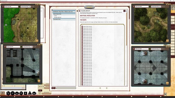Fantasy Grounds - Pathfinder RPG - Pathfinder Flip-Tiles - Villain Lairs set