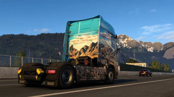 Screenshot z Euro Truck Simulator 2 - Prehistoric Paint Jobs Pack