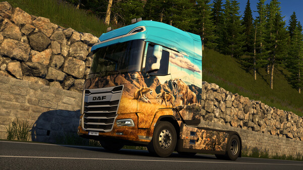 Screenshot z Euro Truck Simulator 2 - Prehistoric Paint Jobs Pack