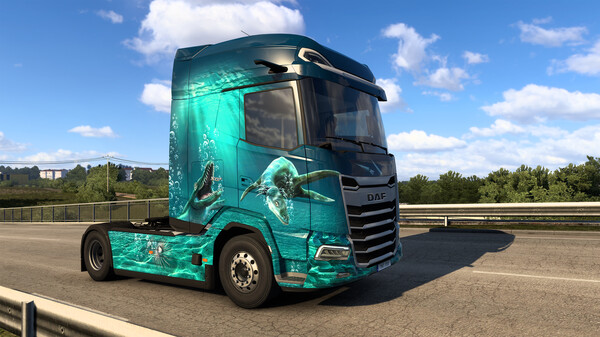 Screenshot z Euro Truck Simulator 2 - Prehistoric Paint Jobs Pack