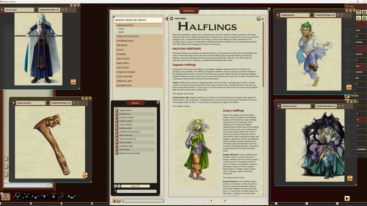 Fantasy Grounds - Pathfinder RPG - Pathfinder Companion: Heroes from the Fringeのスクリーンショット 1