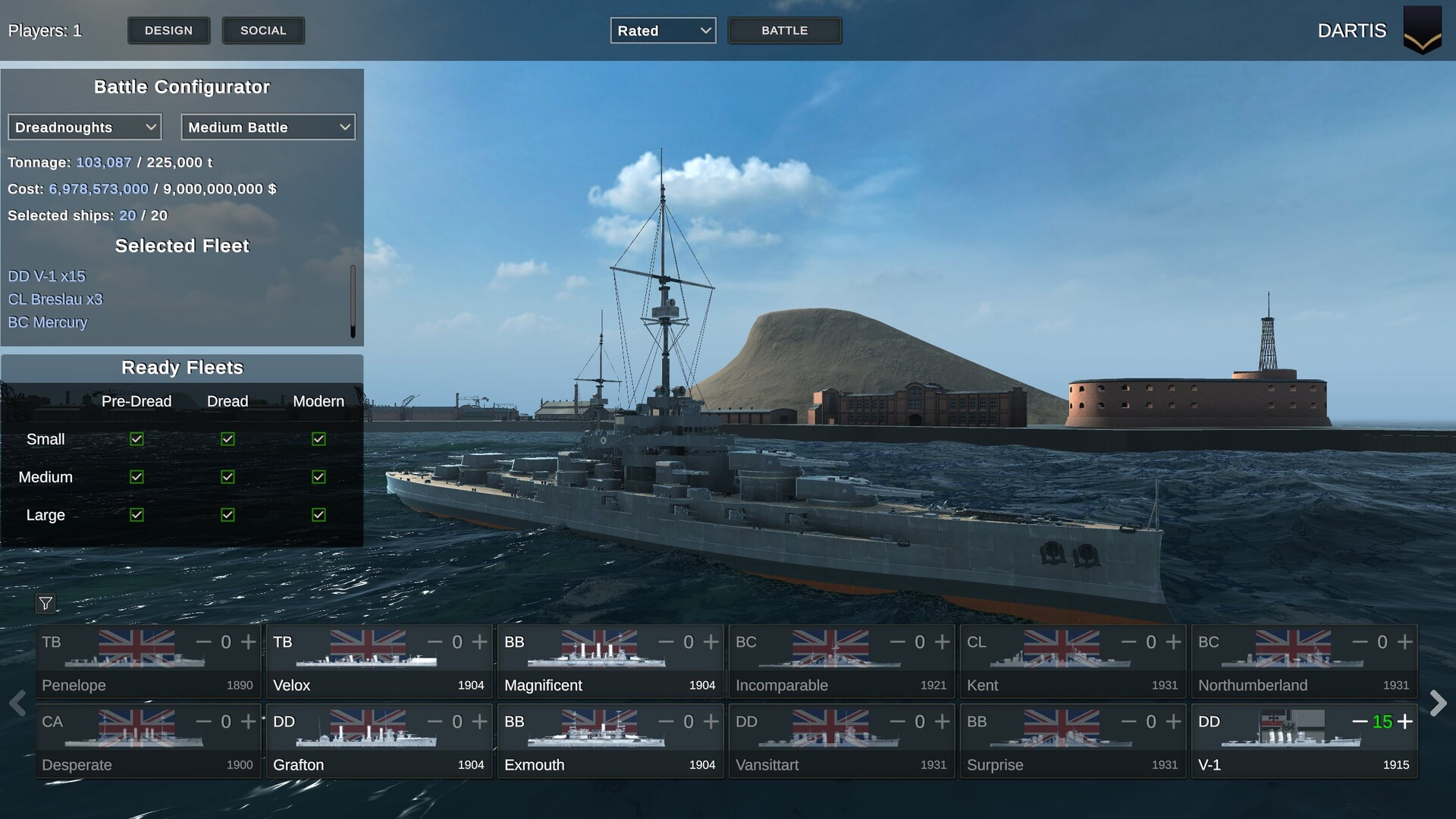 Ultimate Admiral: Dreadnoughts "Multiplayer" Featured Screenshot #1