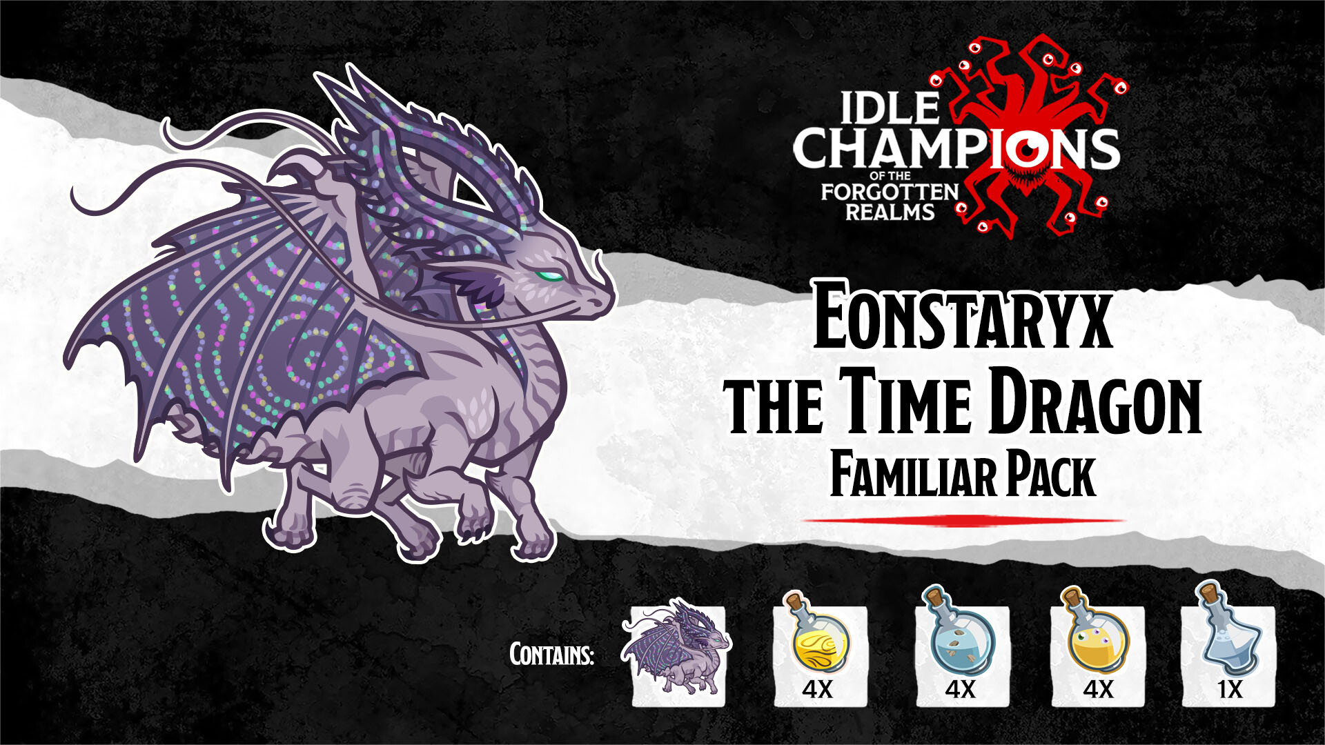 Idle Champions - Eonstaryx the Time Dragon Familiar Pack Featured Screenshot #1