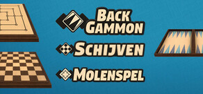 Backgammon + dammen + molenspel