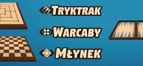Tryktrak + warcaby + młynek