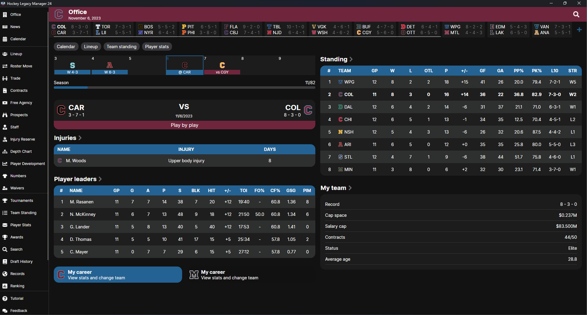 Hockey Legacy Manager 24