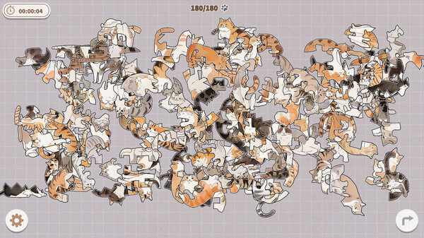 Скриншот 4 из игры Cats Huddled Together 挤在一起的猫猫们