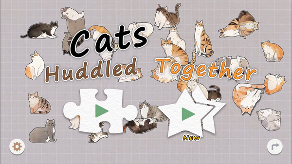 Скриншот 6 из игры Cats Huddled Together 挤在一起的猫猫们