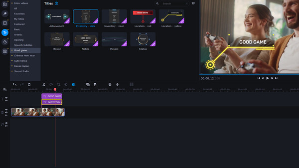 Movavi Video Editor 2024 - Good Game Pack
