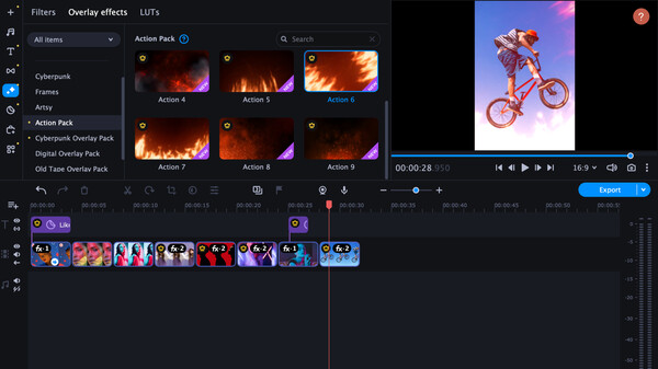 Movavi Video Editor 2024 - Action Pack