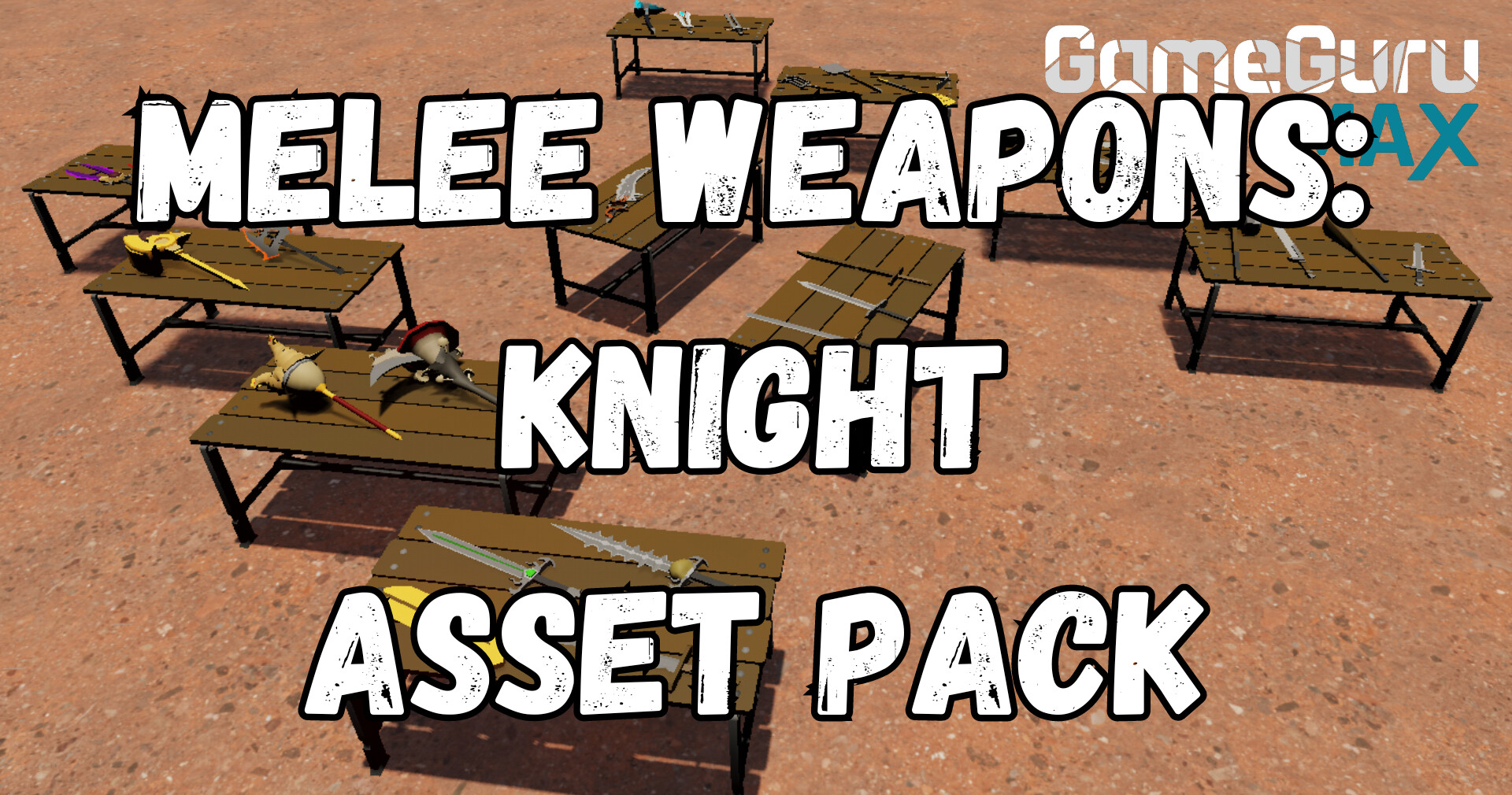 GameGuru MAX Low Poly Asset Pack - Knight Weapons Melee Featured Screenshot #1