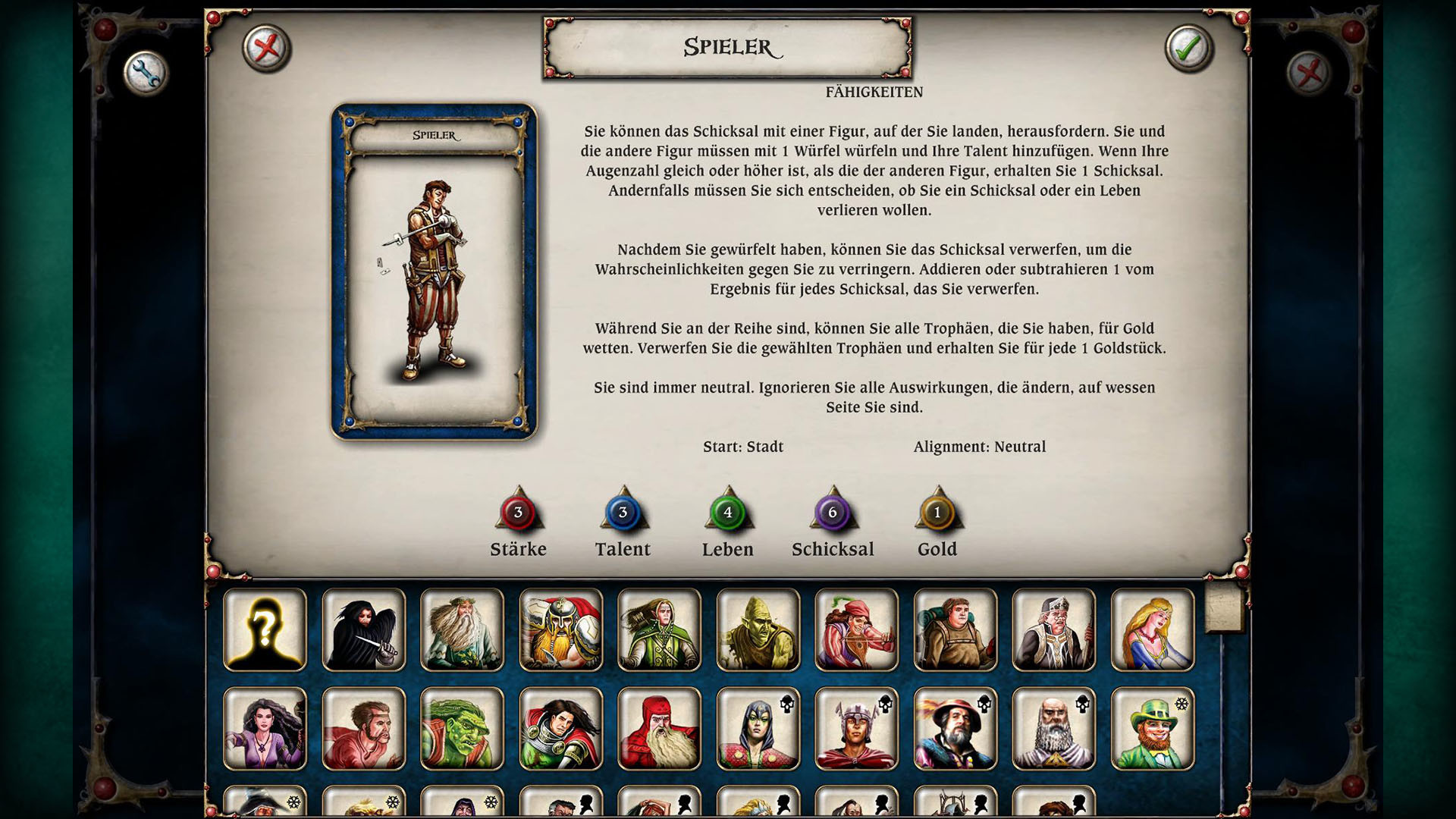 Talisman - Character Pack #6 - Gambler DLC Steam CD Key Screenshot 2
