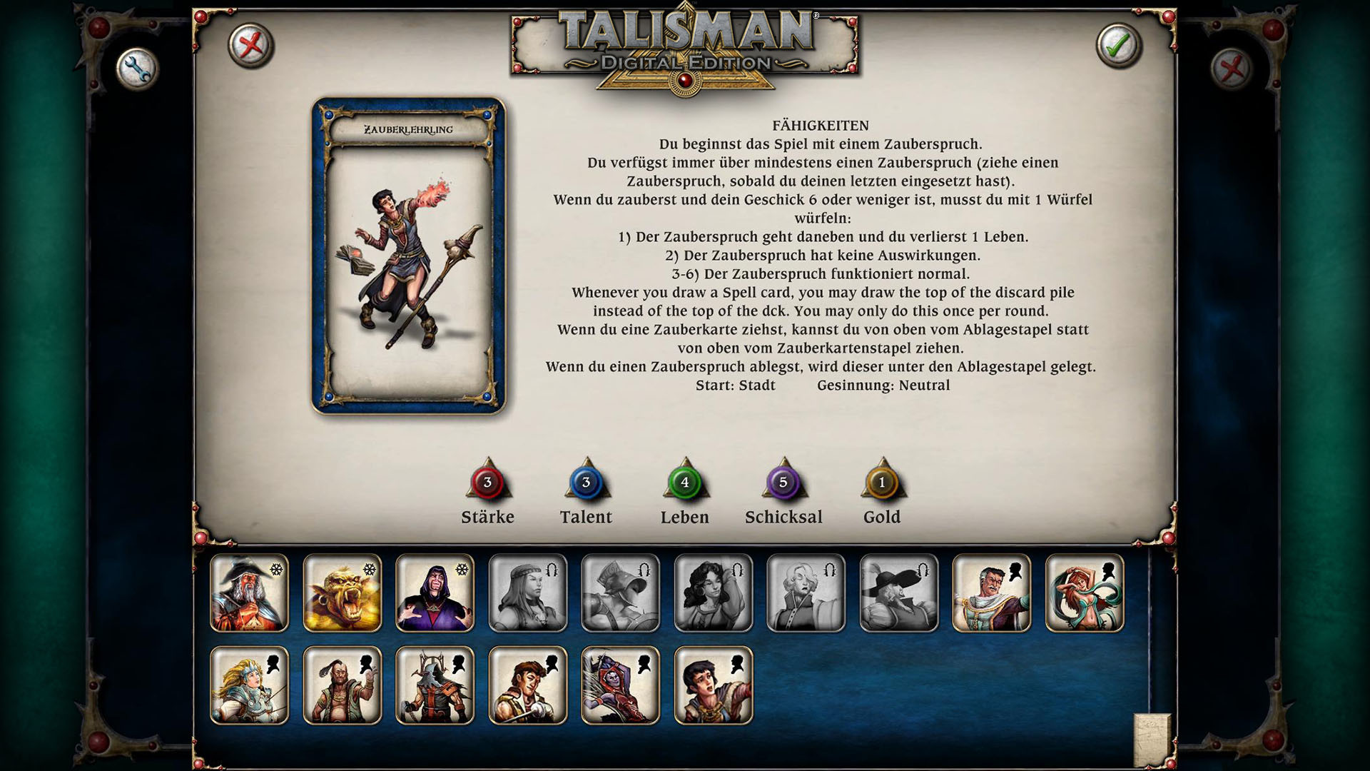 Talisman - Character Pack #8 - Apprentice Mage DLC Steam CD Key Screenshot 3