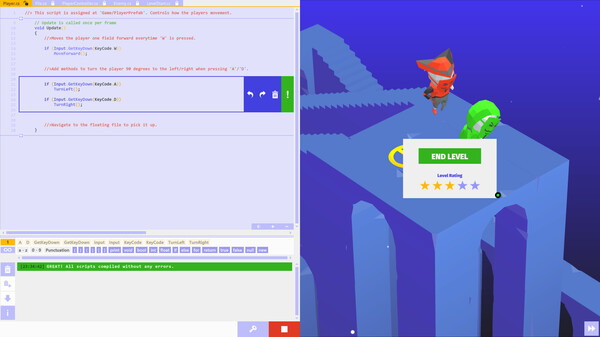 U-Sharp: The Unity Coding Learning Game screenshot 6