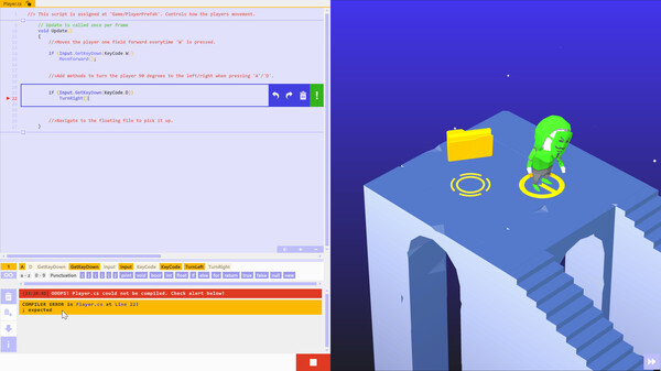 U-Sharp: The Unity Coding Learning Game screenshot 1